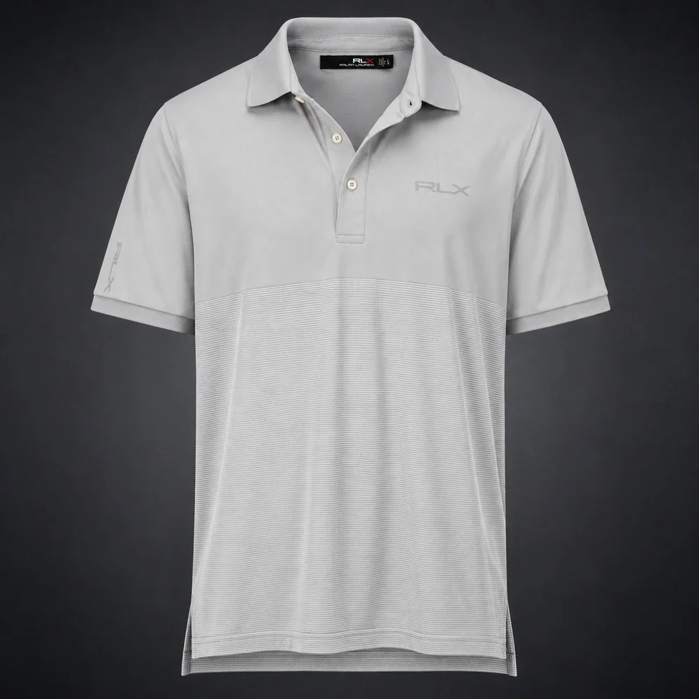 RLX Ralph Lauren Golf Polo Gray‎ Performance Sretch Moisture Wicking XL Golfcore